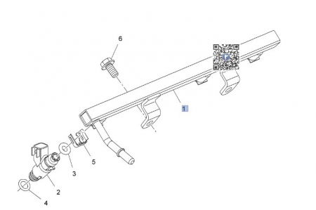 ALIMENTARE COMBUSTIBIL - Rampa injectoare 96493992