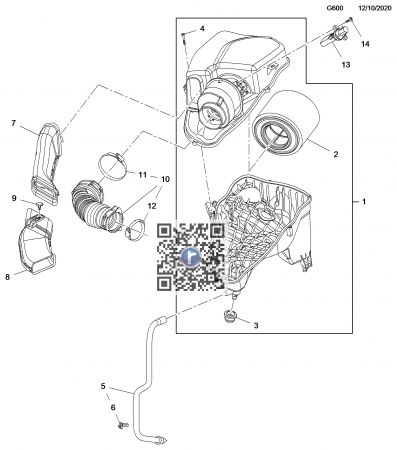 MOTOR SI ACCESORII MOTOR - Flux d’air de masse du capteur 55496973