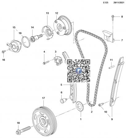 Motor 1364 ccm  103 KW / 140 CP A14NET - ACTUATOR AXA CAME 25195245