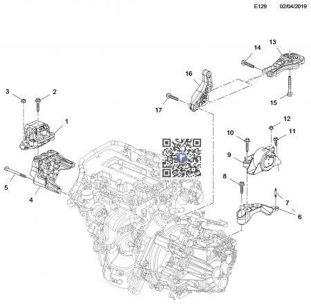 Suspensie / Directie - Suport cutie viteze motor 96983905