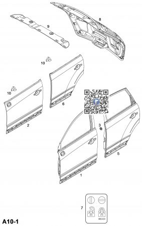 Caroserie - Usa spate dreapta 95416997