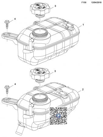 Caroserie - Vas expansiune MOKKA 20013-2019 42422779