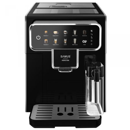 Casa & Gradina - Espressor cafea, automat, 15 bari, 9 tipuri de bauturi, rezervor lapte, putere 1350W, SAMUS