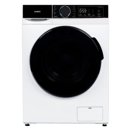 Casa & Gradina - Masina de spalat rufe, capacitate 12 kg, motor inverter, 15 programe, 1400 Rpm, clasa A, termostat reglabil, Alb, SAMUS