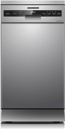 Casa & Gradina - Masina de spalat vase, 7 programe, clasa D, capacitate 10 seturi, display touch, wi-fi, auto door, argintiu, HEINNER