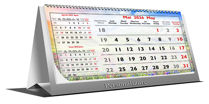 Calendar de birou Triptic - 6 file, CT [1]