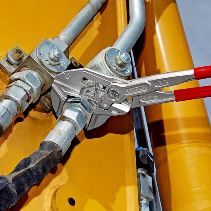 Pliers Wrench XL with automatic adjustment, plastic handles, 400 mm, KNIPEX 86 03 400 [6]