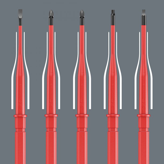Bit surubelnita Kraftform Kompakt VDE WERA 67 iS TORX TX25 x 154 mm protectie anticoroziva izolatie rosie 05003439001 [8]