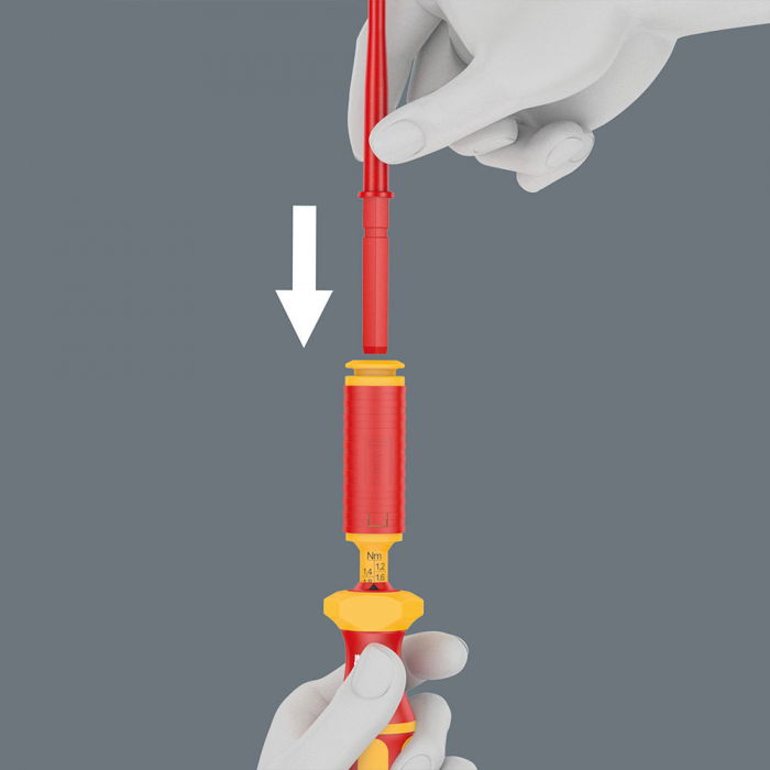 Screwdriver bit Kraftform Kompakt VDE WERA 65 iS PZ1 x 157 mm corrosion protection red insulation 05003455001 [4]