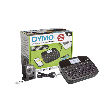 compari.ro - MaÅŸinÄƒ de etichetat - DYMO LabelManager Executive 640 CB QWERTY bluetooth label maker, standard D1 cassettes and Durable Li-Ion battery
