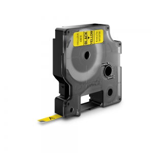 Etichete LabelManager - Etichete CD/DVD DYMO LabelManager D1 6mm x 7m negru/galben S0720790 43618
