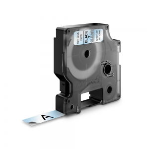 Etichete standard 12mm x 7m negru/transparent DYMO LabelManager D1 S0720500 45010