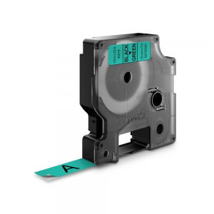 Etichete - Etichete standard 12mm x 7m negru/verde DYMO LabelManager D1 S0720590 45019