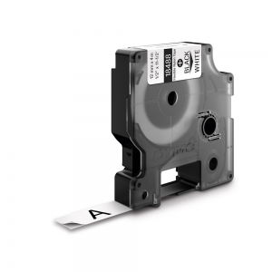 Labels - Flexible industrial labels 12mm x 3.5m Black/white DYMO ID1 18488 S0718100