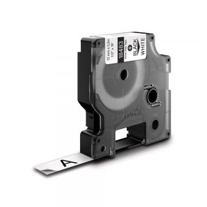 Industrial Permanent Polyester Labels - Polyester industrial labels 12mm x 5.5m Black/white DYMO ID1 18483 S0718210