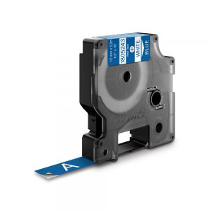 Labels - Industrial vinyl labels 12mm x 5.5m white/blue DYMO ID1 1805243