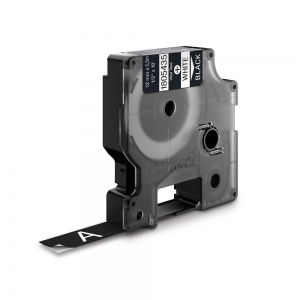 Labels - Industrial vinyl label 12mm x 5.5m white/Black DYMO ID1 1805435