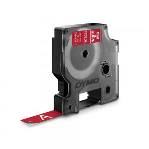 Etichete LabelManager - Etichete industriale Durable 12mm x 3m alb/rosu DYMO D1 1978366