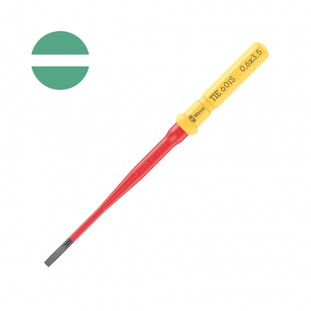 Screwdriver bit Kraftform Kompakt VDE WERA 60 iS slotted head 0.6 x 3.5 x 154 corrosion protection 05006506001
