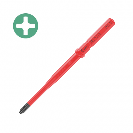 Tool Kits - Screwdriver bit Kraftform Kompakt VDE WERA 62 iS PH2 12 x 12 x 157 corrosion protection 05006513001