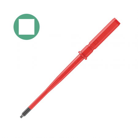 Screwdriver bit Kraftform Kompakt VDE WERA 68 iS #1 Square head x 154 mm corrosion protection red insulation 05003417001