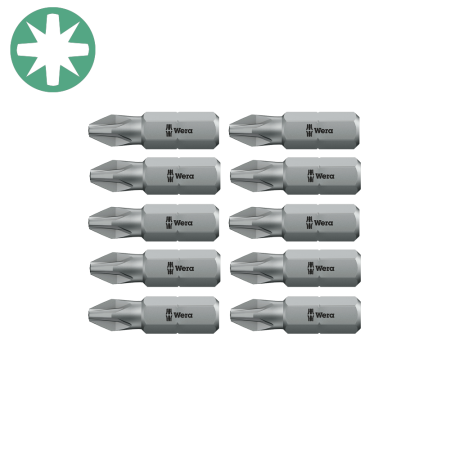 Truse de scule - Bit surubelnita Wera 855/1 Z PZ3 Set 10 bucati 25 mm compatibil suport 1/4" , 05072084001