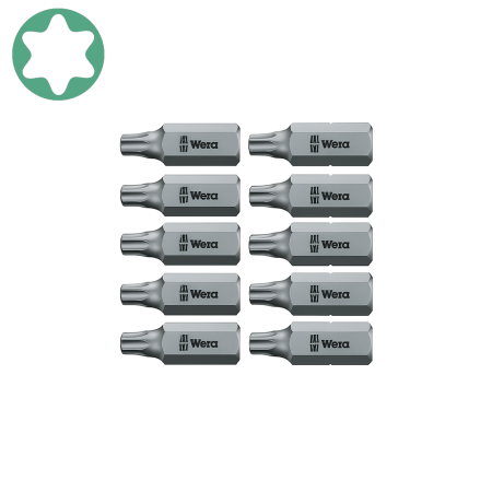 Truse de scule - Bit surubelnita Wera 867/1 TORX® TX30 Set 10 bucati 25 mm compatibil suport 1/4", 05066490001