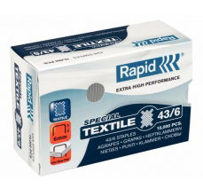 Fastening - Rapid SuperStrong Staples 43/6 Textile 10.000 pcs