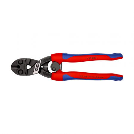 KNIPEX Hand Tools - KNIPEX CoBolt XL compact pliers, cutter for screws, nails, rivets up to Ø 5,2 mm, multi-component handle, 71 32 200