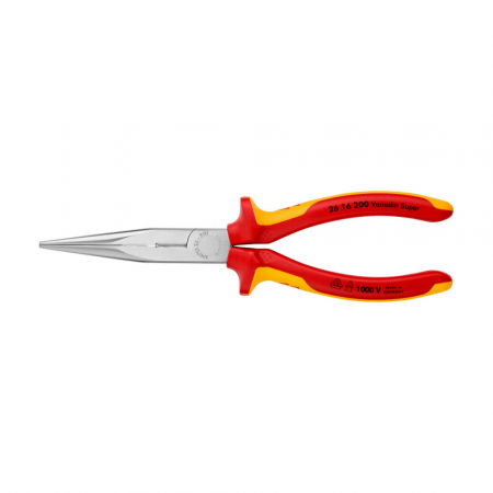 Hand tools - KNIPEX Snipe Nose Side Cutting Pliers, multi-component handle, VDE 1000 V tested, 200 mm, 26 16 200