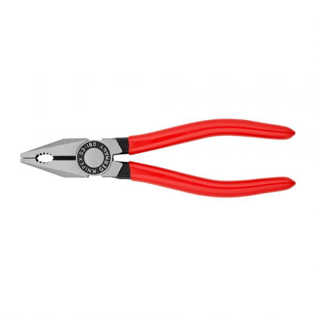 Hand tools - Combined patent pliers, large lever, multicomponent handle, 180mm, KNIPEX 03 01 180