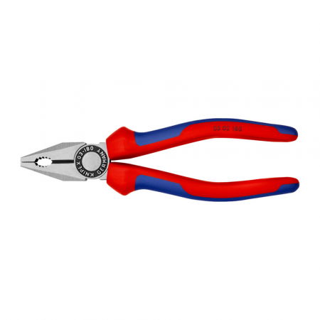 Hand tools - Combined patent pliers, large lever, multicomponent handle, 180mm, KNIPEX 03 02 180