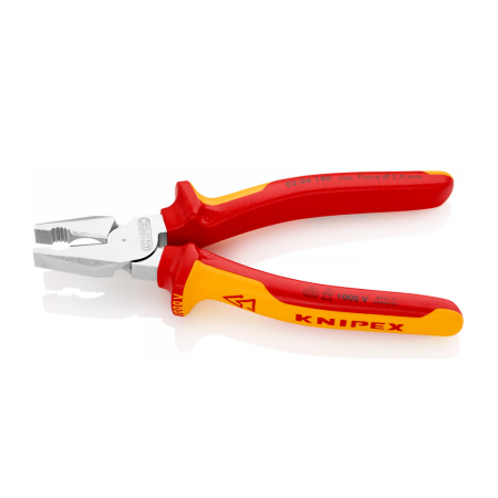 Combined patent pliers VDE 1000 V, large lever, multicomponent handle, 180mm,  KNIPEX 02 06 180 [10]
