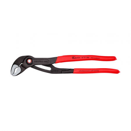 KNIPEX Hand Tools - KNIPEX Cobra QuickSet, 300 mm adjustable pliers, for installers, parrot pliers, self-locking device, plastic handle, alligator pliers, 87 21 300