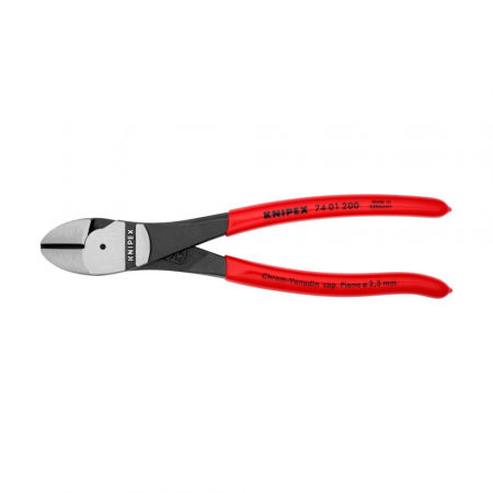 KNIPEX Hand Tools - High Performance Diagonal Cutter, 200mm, plastic handle, Ø 4,2 mm, KNIPEX 74 01 200