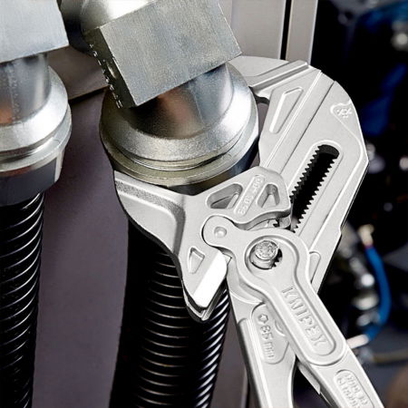 Pliers Wrench XL with automatic adjustment, plastic handles, 400 mm, KNIPEX 86 03 400 [1]