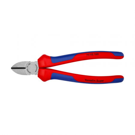 Hand tools - Diagonal Cutter, multi-component handle, 180mm, KNIPEX 70 02 180