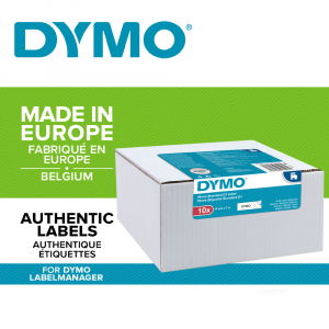 Etichete LabelManager Dymo Originale - Set 10 Etichete standard 19mm x 7m  negru/alb DYMO LabelManager D1 S0720830 2093098 45803