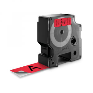 Etichete LabelManager Dymo Originale - Etichete standard 24mm x 7m negru/rosu DYMO LabelManager D1 S0720970 53717