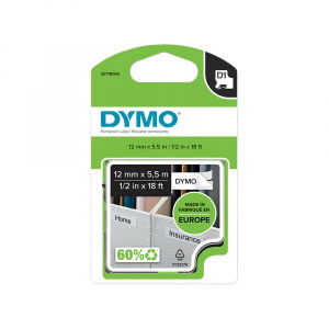 White polyester labels 12mm x 5.5m DYMO LabelManager S0718060 18483 [10]