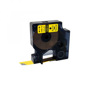 Labels - Labels 12mm x 7m black/yellow compatible Dymo S0720580 45018, for the Dymo Labelamanger and Aimo D1600 range