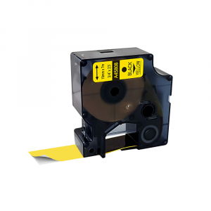 Labels - Labels 19mm x 7m black/yellow compatible Dymo S0720880 45808, for the Dymo Labelamanger range