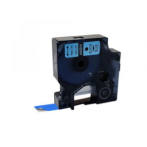 Etichete LabelManager - Etichete 9mm x 7m negru/albastru compatibile Dymo S0720710 40916, pentru gama Dymo Labelamanger si Aimo D1600 