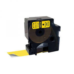 Aimo Compatible Dymo LabelManager Labels - Labels 24mm x 7m black/yellow compatible Dymo S0720980 53718, for the Dymo Labelamanger range