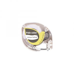 Aimo P12 LetraTag Labels - Dymo Letratag pastel labels gray/yellow pastel compatible 12mm x 4m AIMO S0721620 91202