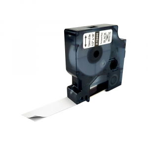 Labels - White vinyl labels 12mm x 5.5m compatible Dymo 18444