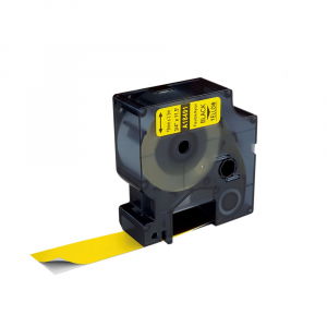 Labels - Yellow vinyl labels 24mm x 5.5m compatible Dymo 1805431