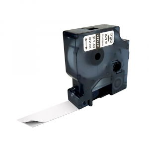Labels - White vinyl labels 9mm x 5.5m compatible Dymo 18443