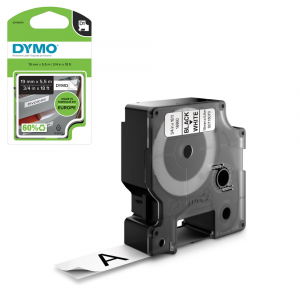 White polyester labels 19mm x 5.5m DYMO LabelManager S0718070 18484