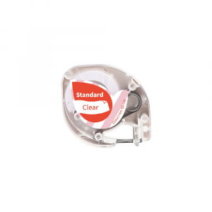 Labels - Dymo Letratag compatible labels red/transparent 12mm x 4m AIMO S0721530 DY12267